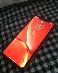 蘋果xr 泰國彎刀 dio 珊瑚色 完美機 面部完好